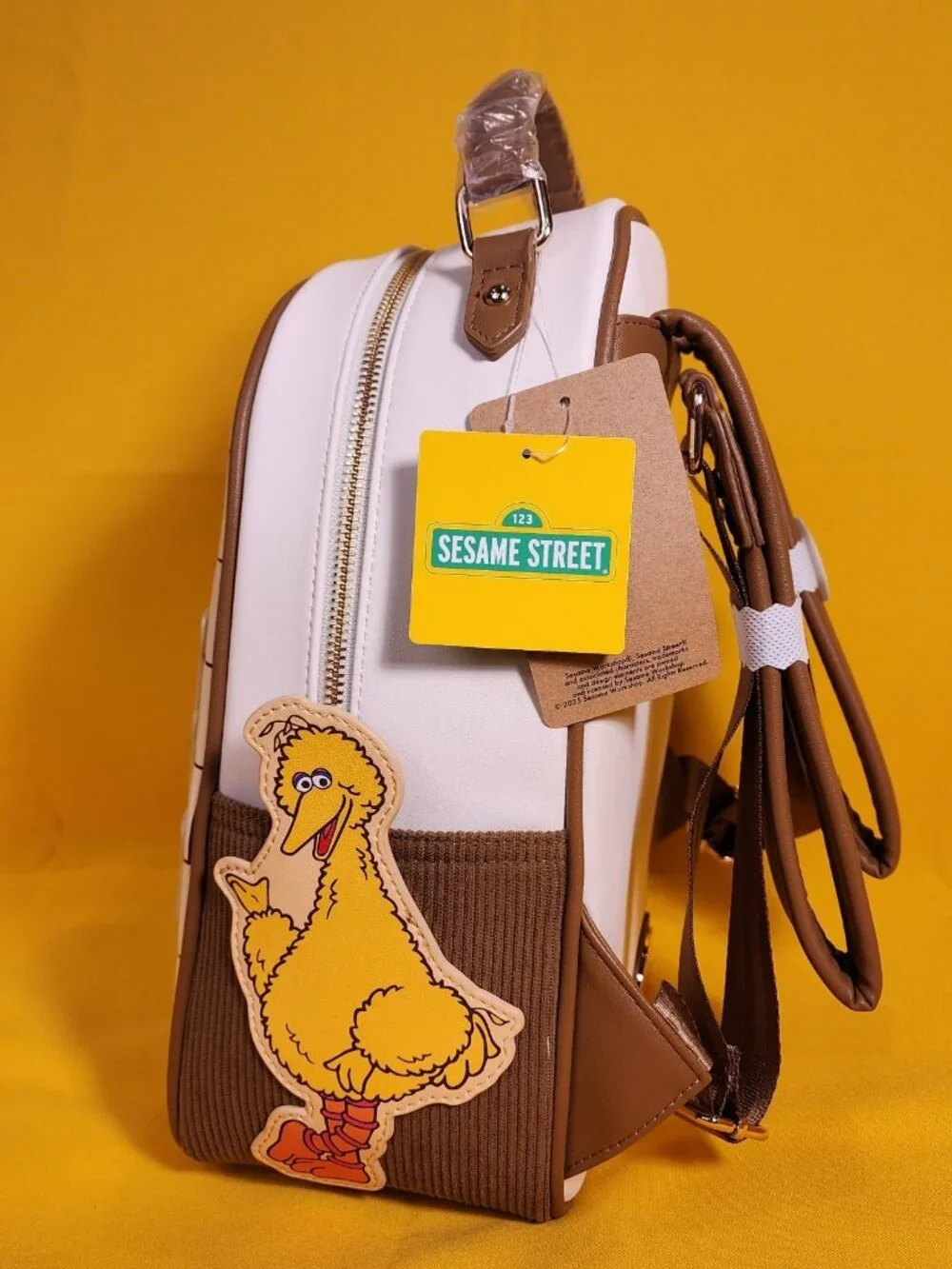 Sesame Street Block Characters Elmo , Oscar , Burt , Ernie Mini Backpack NEW